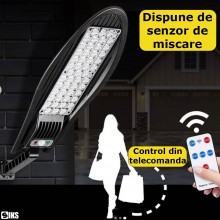 Lampa Solara SIKS De Exterior Stradala Sau Gradina Cu Panou Solar Incorporat, Led Puternic, Lumina Neutra, Control Din Teleco... Lampa Solara SIKS De Exterior Stradala Sau Gradina Cu Panou Solar Incorporat, Led Puternic, Lumina Neutra, Control Din Teleco...