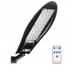 Lampa Solara SIKS De Exterior Stradala Sau Gradina Cu Panou Solar Incorporat, Led Puternic, Lumina Neutra, Control Din Teleco...
