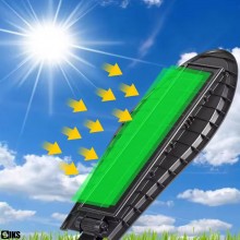 Lampa Solara SIKS De Exterior Stradala Sau Gradina Cu Panou Solar Incorporat, Led Puternic, Lumina Neutra, Control Din Teleco...