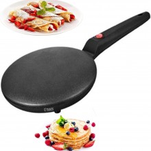 Plita Electrica SIKS Pentru Clatite Sau Wrap Tip Tigaie Pentru Gatire Rapida, Tigaie Cu Invelis Antiaderent Din Titan, Capac ...