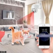 Camera De Supraveghere Pentru Exterior/Interior EDAR, Fara Fir, Wireless, Grad Protectie IP66, Comunicare Bidirectionala, Sto...
