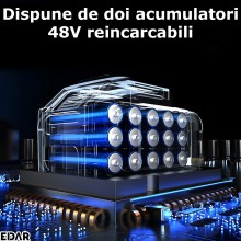 Polizor Unghiular Profesional EDAR, 48V, 8500 RPM, Cu 2 Acumulatori De 5000mAh, Indicator Nivel Baterie, Flex Portabil Cu Sta... Polizor Unghiular Profesional EDAR, 48V, 8500 RPM, Cu 2 Acumulatori De 5000mAh, Indicator Nivel Baterie, Flex Portabil Cu Sta...