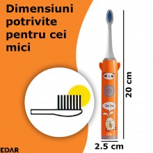 Periuta De Dinti Electrica EDAR, Pentru Copii, Model Panda + Iepuras, Alimentare Cu Baterii, Peri Moi, 1 Program, Buton Porni... Periuta De Dinti Electrica EDAR, Pentru Copii, Model Panda + Iepuras, Alimentare Cu Baterii, Peri Moi, 1 Program, Buton Porni...