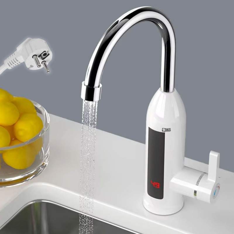 Robinet Electric Instant SIKS Cu Incalzire Instantanee a Apei, Afisaj LCD al Temperaturii, RY042, Cu Montare Chiuveta, Design...