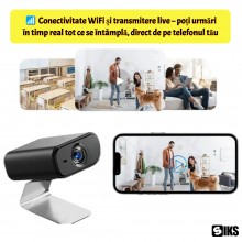 Mini Camera Spion SIKS Tip Dispozitiv Pentru Supraveghere Cu Video, WIFI, 1080P HD, Transmitere Live, Night-Vision, Detectare... Mini Camera Spion SIKS Tip Dispozitiv Pentru Supraveghere Cu Video, WIFI, 1080P HD, Transmitere Live, Night-Vision, Detectare...
