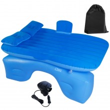 Saltea Auto Gonflabila SIKS Pentru Bancheta, 2 Perne Incluse Si Pompa, Albastru