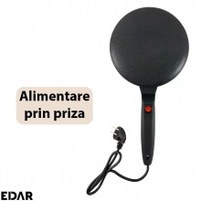 Plita Electrica EDAR Cu Alimentare Priza, Ideala Pentru Wrap, Clatite, Invelis Antiaderent, Usor De Curatat, Buton ON/OFF, 60... Plita Electrica EDAR Cu Alimentare Priza, Ideala Pentru Wrap, Clatite, Invelis Antiaderent, Usor De Curatat, Buton ON/OFF, 60...