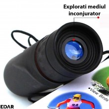 Monoclu EDAR, Telescop De Buzunar Impermeabil, Pentru Calatorii, Anti-Ceata, Vedere De Zi/Noapte, Zoom 2000x25, HD, Husa Depo... Monoclu EDAR, Telescop De Buzunar Impermeabil, Pentru Calatorii, Anti-Ceata, Vedere De Zi/Noapte, Zoom 2000x25, HD, Husa Depo...