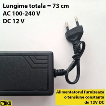 Sursa de Alimentare SIKS pentru Banda LED, Camere De Supraveghere Si Diverse Produse Electronice, Alimentator Priza AC 100-24...