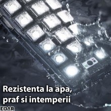 Lampa Solara EDAR Pentru Exterior, Iluminat Stradal Sau Gradina, Model W7100B-6, 544 Led COB, Lumina Neutra, Senzori De Misca...