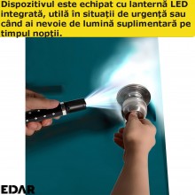 Dispozitiv Electrosoc EDAR, Pentru Autoaparare, De Buzunar, Tip Ruj, Anti Animale, Lanterna Inclusa, 5000K Volti, Reincarcabi... Dispozitiv Electrosoc EDAR, Pentru Autoaparare, De Buzunar, Tip Ruj, Anti Animale, Lanterna Inclusa, 5000K Volti, Reincarcabi...