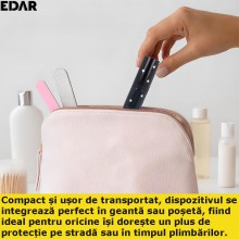 Dispozitiv Electrosoc EDAR, Pentru Autoaparare, De Buzunar, Tip Ruj, Anti Animale, Lanterna Inclusa, 5000K Volti, Reincarcabi... Dispozitiv Electrosoc EDAR, Pentru Autoaparare, De Buzunar, Tip Ruj, Anti Animale, Lanterna Inclusa, 5000K Volti, Reincarcabi...