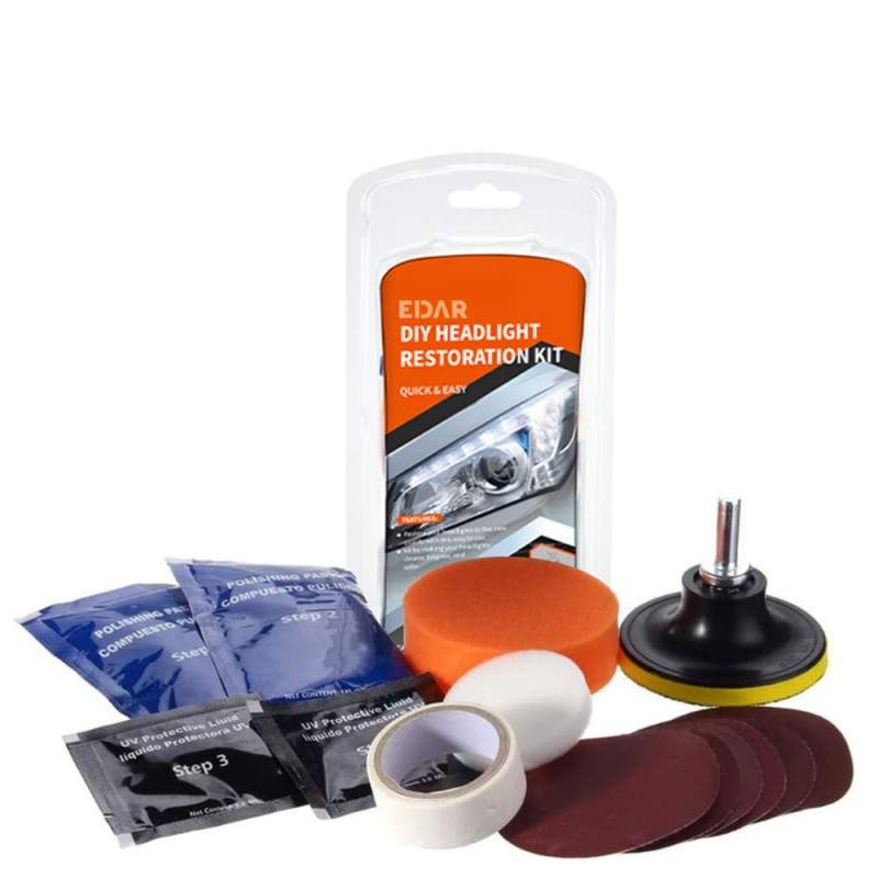 Kit Polish Faruri Profesional EDAR, Intretinere Auto, Include Adaptor Bormasina, Pasta Lustruire, Discuri Abrazive, Burete, U... Kit Polish Faruri Profesional EDAR, Intretinere Auto, Include Adaptor Bormasina, Pasta Lustruire, Discuri Abrazive, Burete, U...