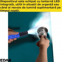 Dispozitiv Electrosoc EDAR, Pentru Autoaparare, De Buzunar, Tip Ruj, Anti Animale, Lanterna Inclusa, 5000K Volti, Reincarcabi... Dispozitiv Electrosoc EDAR, Pentru Autoaparare, De Buzunar, Tip Ruj, Anti Animale, Lanterna Inclusa, 5000K Volti, Reincarcabi...