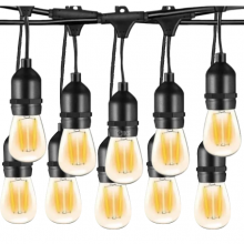 Ghirlanda Luminoasa Decorativa SIKS Cu Becuri De Interior/Exterior/Gradina, cu Alimentare la Priza, Pendule LED, 10 Metri, Lu...