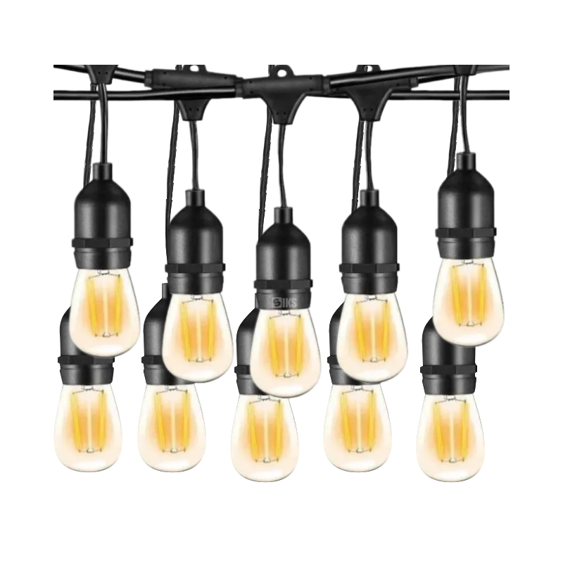 Ghirlanda Luminoasa Decorativa SIKS Cu Becuri De Interior/Exterior/Gradina, cu Alimentare la Priza, Pendule LED, 10 Metri, Lu...