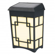 Lampa Solara Decorativa EDAR Cu Incarcare Solara Si Montare Pe Perete, Gard, Pentru Exterior/Casa/Gradina, Rezistenta La Apa ...