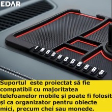 Suport Telefon Auto EDAR, Model Covoras, Pad Masina, Numar Telefon Afisat, Fixare Pe Bord, Multifunctional, Rotatie 360 Grade... Suport Telefon Auto EDAR, Model Covoras, Pad Masina, Numar Telefon Afisat, Fixare Pe Bord, Multifunctional, Rotatie 360 Grade...