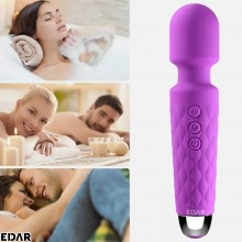 Vibrator EDAR, Stimulator Clitoridian Cu Cap Flexibil, Silicon Delicat, 8 Viteze, 20 De Programe, Incarcare USB, Impermeabil,...
