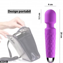 Vibrator EDAR, Stimulator Clitoridian Cu Cap Flexibil, Silicon Delicat, 8 Viteze, 20 De Programe, Incarcare USB, Impermeabil,...