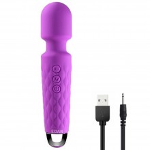 Vibrator EDAR, Stimulator Clitoridian Cu Cap Flexibil, Silicon Delicat, 8 Viteze, 20 De Programe, Incarcare USB, Impermeabil,...