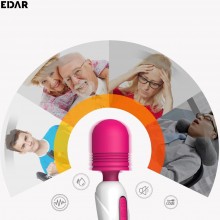 Vibrator EDAR, Stimulator Clitoridian Cu Cap Flexibil, Silicon Delicat, 10 Moduri De Vibratie, Incarcare USB, Impermeabil, 23...