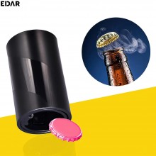 Desfacator Sticle De Bere Si Suc EDAR, Capace Metalice, Automat, Magnet Incorporat, 82 x 48 mm, Negru