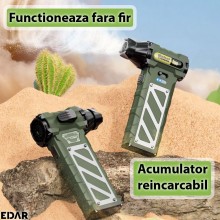 Suflanta Aer EDAR, Portabila, 4 Viteze, Fara Fir, Acumulator Reincarcabil, Cutter Si Ciocan Siguranta, Design Ergonomic, Inde...