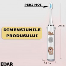 Periuta De Dinti Electrica EDAR, Pentru Copii, Model Unicorn, Alimentare Cu Baterii, Peri Moi, 1 Program, Buton Pornire/Oprir... Periuta De Dinti Electrica EDAR, Pentru Copii, Model Unicorn, Alimentare Cu Baterii, Peri Moi, 1 Program, Buton Pornire/Oprir...