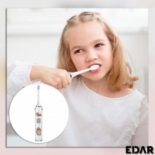 Periuta De Dinti Electrica EDAR, Pentru Copii, Model Unicorn, Alimentare Cu Baterii, Peri Moi, 1 Program, Buton Pornire/Oprir...