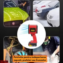 Suflanta Aer Portabila EDAR, Fara Fir, Cu Acumulator Reincarcabil, Turbo, Viteza Reglabila, Indepartare Frunze Sau Zapada, Pr...
