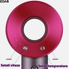 Uscator De Par Ionic EDAR, 3 Viteze Si 4 Trepte De Temperatura, Uscare Rapida, Accesorii Incluse, DIfuzor, Maner Ergonomic, R... Uscator De Par Ionic EDAR, 3 Viteze Si 4 Trepte De Temperatura, Uscare Rapida, Accesorii Incluse, DIfuzor, Maner Ergonomic, R...
