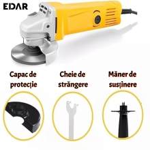 Set Scule EDAR Masina De Gaurit Cu Impact 780W Cu 2 Trepte De Viteza Si Polizor Unghiular, Mandrina 1.5–13 mm, 10.000 Rpm, Ne... Set Scule EDAR Masina De Gaurit Cu Impact 780W Cu 2 Trepte De Viteza Si Polizor Unghiular, Mandrina 1.5–13 mm, 10.000 Rpm, Ne...