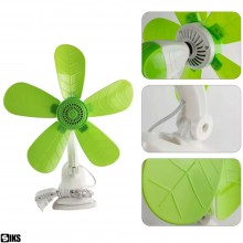 Ventilator Aer Portabil SIKS De Birou Sau Podea Cu 1 Viteza, Prindere Cu Clips, Reglabil, Conectare La Priza, Silentios, Pute...