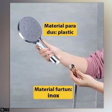 Set Para De Dus SIKS Cu Suport De Prindere In Perete, Furtun Inox, Lungime 120 cm, Accesorii De Montaj Incluse, Argintiu Set Para De Dus SIKS Cu Suport De Prindere In Perete, Furtun Inox, Lungime 120 cm, Accesorii De Montaj Incluse, Argintiu