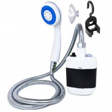 Dus Portabil Electric SIKS Pentru Camping Cu Pompa, Baterie Cu Autonomie 2200 mAh, Potrivit Pentru Dus Interior/Exterior, Spa...