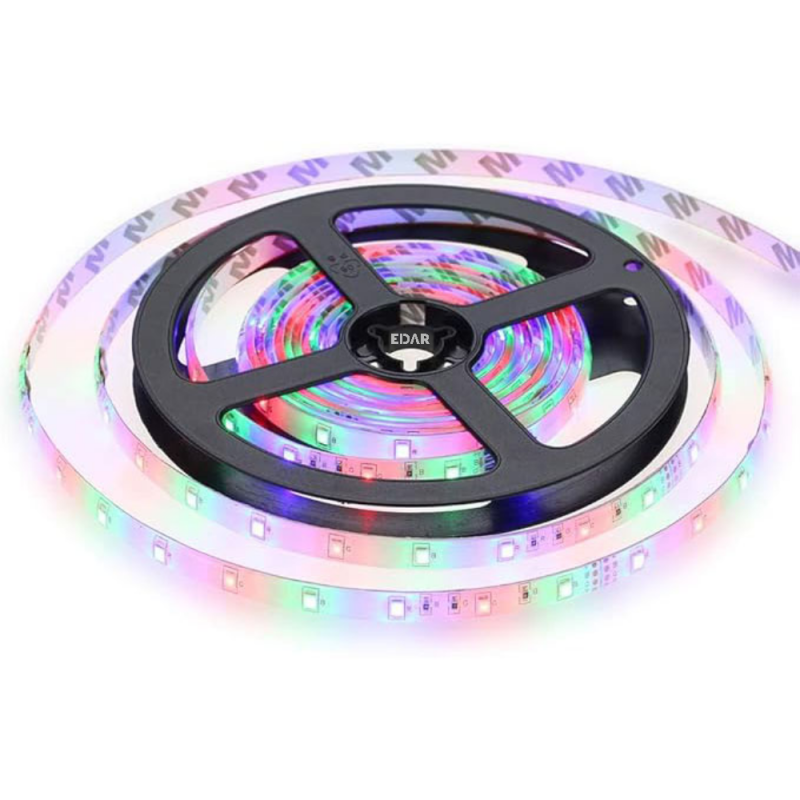 Banda LED Impermeabila EDAR, 10m, SMD 2835, 540 LED-uri, IP65, 10W/metru, Lumina 4500K, Cu Optiune De Taiere, Multicolora