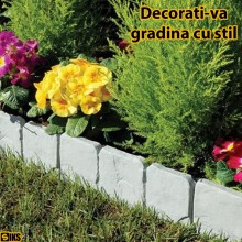 Gard De Gradina Decorativ SIKS Din Plastic, Despartitor De Peluza, Model Piatra, Rezistent La Intemperii, Set 10 Placi, 240 C... Gard De Gradina Decorativ SIKS Din Plastic, Despartitor De Peluza, Model Piatra, Rezistent La Intemperii, Set 10 Placi, 240 C...