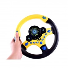 Volan SIKS Portabil Interactiv Multifunctional, De Jucarie, Kids Driving Simulator, Cu Sunete si Lumini, Rotire 360 Grade, Se...