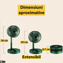 Ventilator Portabil SIKS De Birou Cu 3 Viteze, Pliabil, Inaltime Reglabila, Reglabil 180 Grade, Cu Suport Telefon, Incarcare ... Ventilator Portabil SIKS De Birou Cu 3 Viteze, Pliabil, Inaltime Reglabila, Reglabil 180 Grade, Cu Suport Telefon, Incarcare ...