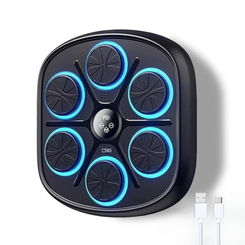 Aparat De Box SIKS Pentru Adulti Si Copii Smart Cu Display Pentru Monitorizarea Loviturilor, Boxa Incorporata, Conexiune Blue... Aparat De Box SIKS Pentru Adulti Si Copii Smart Cu Display Pentru Monitorizarea Loviturilor, Boxa Incorporata, Conexiune Blue...