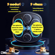 Aparat De Box SIKS Pentru Adulti Si Copii Smart Cu Display Pentru Monitorizarea Loviturilor, Boxa Incorporata, Conexiune Blue... Aparat De Box SIKS Pentru Adulti Si Copii Smart Cu Display Pentru Monitorizarea Loviturilor, Boxa Incorporata, Conexiune Blue...