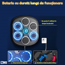 Aparat De Box SIKS Pentru Adulti Si Copii Smart Cu Display Pentru Monitorizarea Loviturilor, Boxa Incorporata, Conexiune Blue... Aparat De Box SIKS Pentru Adulti Si Copii Smart Cu Display Pentru Monitorizarea Loviturilor, Boxa Incorporata, Conexiune Blue...
