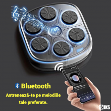 Aparat De Box SIKS Pentru Adulti Si Copii Smart Cu Display Pentru Monitorizarea Loviturilor, Boxa Incorporata, Conexiune Blue... Aparat De Box SIKS Pentru Adulti Si Copii Smart Cu Display Pentru Monitorizarea Loviturilor, Boxa Incorporata, Conexiune Blue...