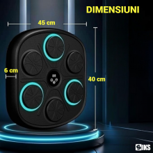 Aparat De Box SIKS Pentru Adulti Si Copii Smart Cu Display Pentru Monitorizarea Loviturilor, Boxa Incorporata, Conexiune Blue... Aparat De Box SIKS Pentru Adulti Si Copii Smart Cu Display Pentru Monitorizarea Loviturilor, Boxa Incorporata, Conexiune Blue...