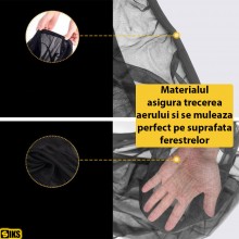 Set 4 Parasolare Geamuri Laterale SIKS, Plasa Anti-Insecte, Protejare Impotriva Radiatiilor Solare Si Insectelor, Marime Univ...