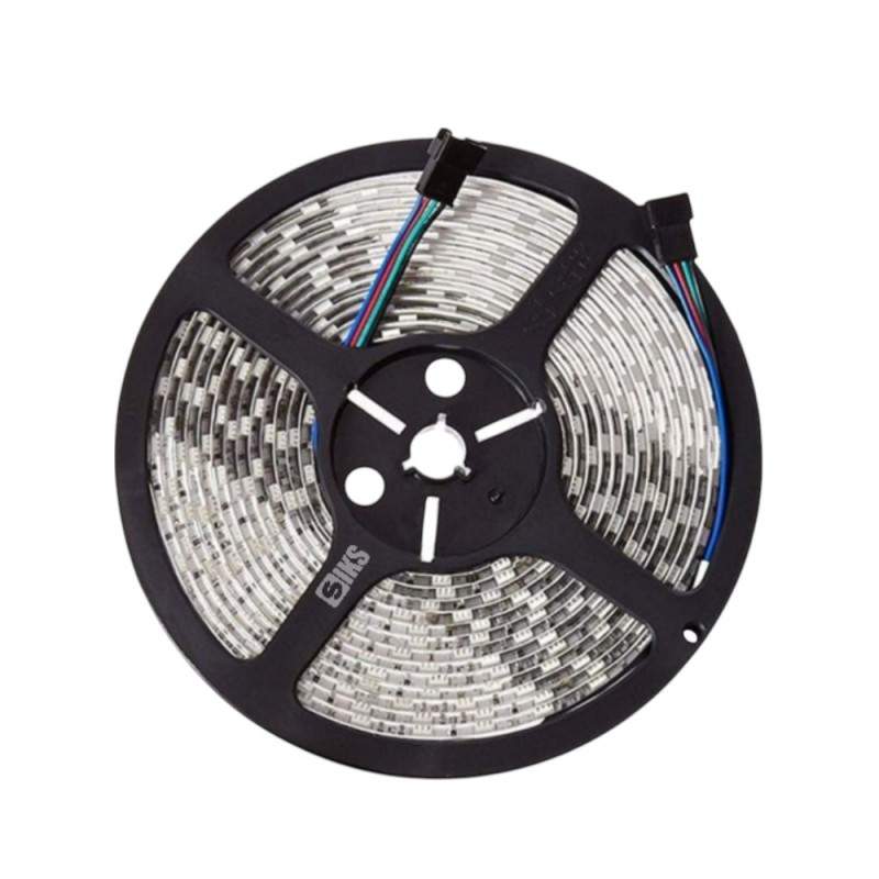 Banda LED RGB 10 Metri SIKS, Led RGB 5050, 600 De Led-uri, Impermeabila, IP65, 10W/m, 4500K, Posibilitate De Taiere, Multicolora
