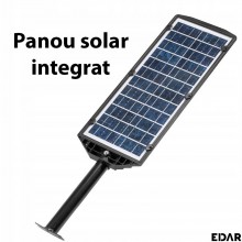 Lampa Solara EDAR Pentru Exterior, Iluminat Stradal Sau Gradina, Model W7100A7, 520 Led SMD, Lumina Neutra, Senzori De Miscar... Lampa Solara EDAR Pentru Exterior, Iluminat Stradal Sau Gradina, Model W7100A7, 520 Led SMD, Lumina Neutra, Senzori De Miscar...