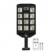 Lampa Solara Stradala Sau Gradina SIKS Cu Panou Solar Incorporat, De Exterior, 286 LED SMD, Lumina Neutra, Control Telecomand...
