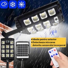 Lampa Solara Stradala Sau Gradina SIKS Cu Panou Solar Incorporat, De Exterior, 286 LED SMD, Lumina Neutra, Control Telecomand... Lampa Solara Stradala Sau Gradina SIKS Cu Panou Solar Incorporat, De Exterior, 286 LED SMD, Lumina Neutra, Control Telecomand...